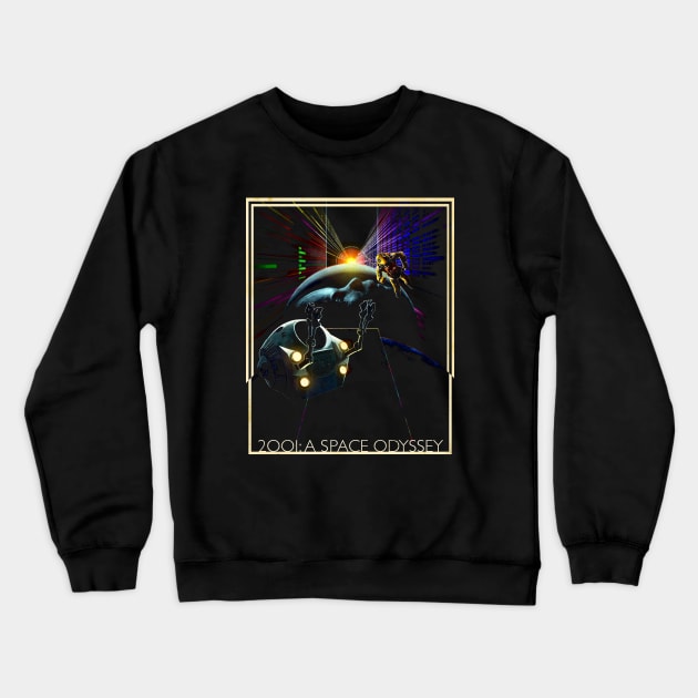 2001 A Space Odyssey Star Gate Crewneck Sweatshirt by shieldjohan